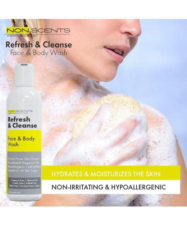 Hypoallergenic Eczema Body Wash for Face & Body - Moisturizing, Unscented Formula for Dry, Acne-Prone Skin - Suitable for Adults - All Skin Types - Buy Online on GoSupps.com