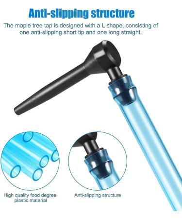 Tacarlha Maple Syrup Tubing Maple Tree Tapping KitMaple Syrup Taps with Tubes Food Grade Anti-Slip Design Easy to Use Set - Buy Online on GoSupps.com