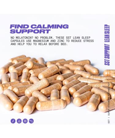 PERFORMIX - SST Support Lean Sleep - Herbal Sleep Aid Supplement - Gentle Nighttime Support - Calming Formula - 60 Veggie Capsules for Adults 60 Count (Pack of 1) - Buy Online on GoSupps.com