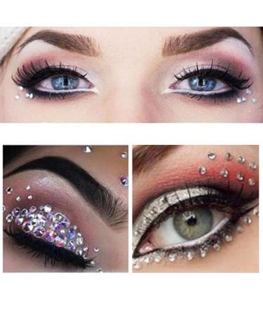 Ludress Crystal Face Stickers - Rave Body Gems & Rhinestone Tattoos for Women and Girls (Style 3) - Buy Online on GoSupps.com
