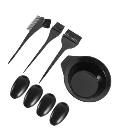 VICASKY Kit Teinture Capillaire 5 Pi ces Noir Bol M langeur Brosses Picots Flexibles Protections Auditives Soins Capillaires Professionnels Usage Salon et Domicile