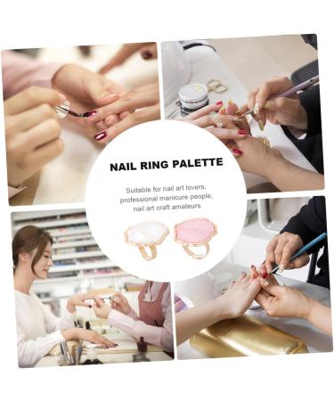 Palette De Nail Art Palette De M lange 2 Pi ces Design Coquillage Facile Nettoyer Cr atif Pour Onglerie Professionnelle - Buy Online on GoSupps.com