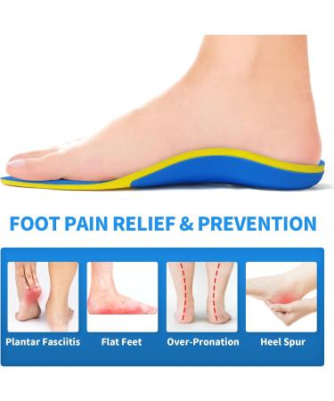 Arch Support Insoles for Plantar Fasciitis - Heavy Duty Orthotic Inserts for Heel Pain Flat Feet & Metatarsalgia Relief - Gel Sports & Work Insoles for Men & Women - Buy Online on GoSupps.com