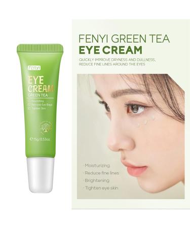 Green Tea Eye Cream - Reduce Dark Circles Puffiness & Wrinkles | Anti-Aging Daily Eye Care 15g - Buy Online on GoSupps.com