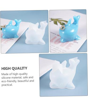 STOBOK 1pc Dolphin Mold 3D Animal Silicone Molds Dolphin Ornament Hand Mold Animal Cake Baking Moulds Ice Cream Mold Decor Epoxy Dolphin Shape Mold Clay White Silica Gel Desktop - Buy Online on GoSupps.com