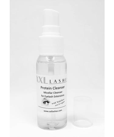 XXL LASHES Make-up protein cleaner eyelash micelle cleaner with wild rose Suitable for eyelash extensions oil and alcohol-free 30 ml eyelash shampoo in the spray dose - Buy Online on GoSupps.com