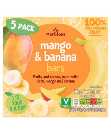 Morrisons Mango & Banana Bars 5 x 30g (150g)