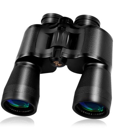 Binoculars 20x50 for Adults,Waterproof/Professional Binoculars Durable & Clear BAK4 Prism FMC Lens,Suitable for Outdoor Sports, Concert and Bird Watching Black