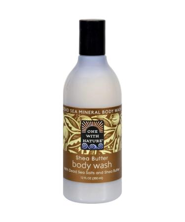 One With Nature Dead Sea Mineral Body Wash Shea Butter - 12 fl oz