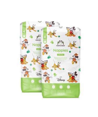 Amazon brand: Mama Bear Disney Ultra Dry diapers size 4 (8-14 kg)-monthly box white 168 pieces (2 packs with 84) size 4 (8-14 kg) monthly box