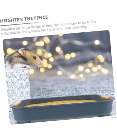 ROMISBABA 2pcs Box Rabbit Toilet Bunny Litter Toilet Guinea Pig Toilet Bunny Trainer Toilet Guinea Pig Cage Pp 27.00X18.80X4.00CM As Shown 1 - Buy Online on GoSupps.com