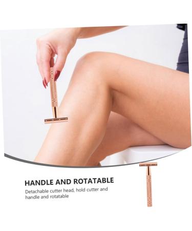 Buy Minkissy Double Edge Razor for Men & Women - Premium Aluminum Handle Ladies Face Shaver - Buy Online on GoSupps.com