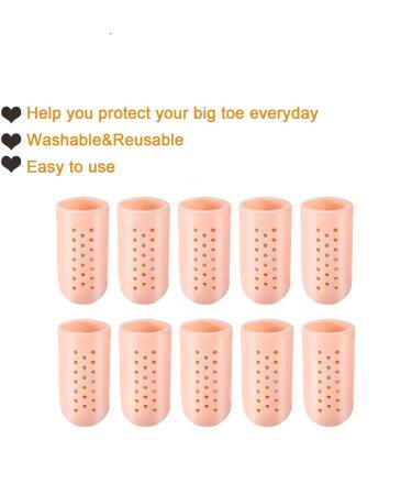 10 Pieces Breathable Gel Toe Protection for Pain Relief - Ideal for Corns Blisters Ingrown Toenails | Unisex - Buy Online on GoSupps.com
