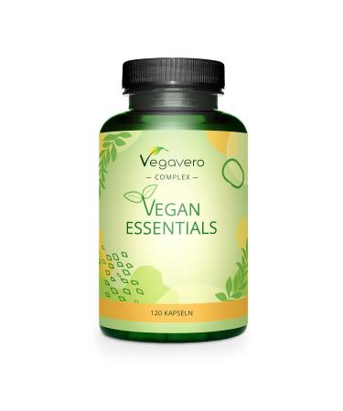 Multivitamins for VEGAN | To Support a Vegan Diet | Multivitamins and Essential Minerals | High Bioavailability | Vitamin B12 D3 K2 Iron and Calcium | 120 Capsules | Vegavero