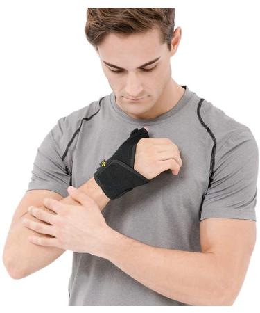 Bracoo TP30 Thumb Bandage | Stable Orthosis for Men & Women | Left & Right Thumb Support - Black (1 Piece) - Buy Online on GoSupps.com