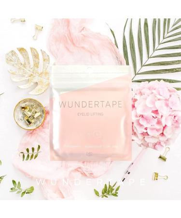 WUNDERTAPE Eyelid Tape: Instant Eyelid Lift Strips for Hooded & Droopy Eyes - 24H Invisible Waterproof Eye Lift Stickers (240 x Size M) - Buy Online on GoSupps.com