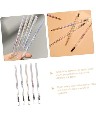BELLIFFY 5pcs Women Eyebrow Pencils Brow Pencils with Brush Anti-perspiration Eyebrow Pens Makeup Tools Paste - Buy Online on GoSupps.com