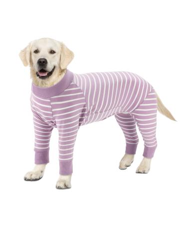 Ranypet one-divider for dogs pajamas for large medium-sized dogs for relaxation dog body after op surgical recovery suit for dogs anti-licks wound protection dog neck rope alternative 2xl 2xl purple