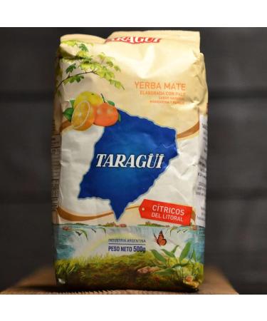 Buy Taragui Yerba Mate Tea Citricos del Litoral 500G - Authentic Argentine Detox & Energy Drink | 12-Month Ripening - Buy Online on GoSupps.com