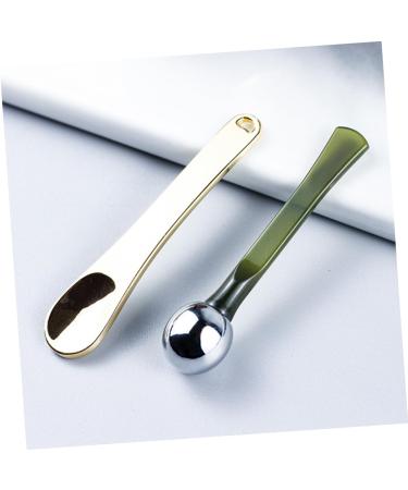  Beatifufu Set of 2 Mini Makeup Spatulas for Face Cream Eye Cream Spatula Cosmetic Scraper Mini Spoons Beauty Spoon for Face Cream - Buy Online on GoSupps.com