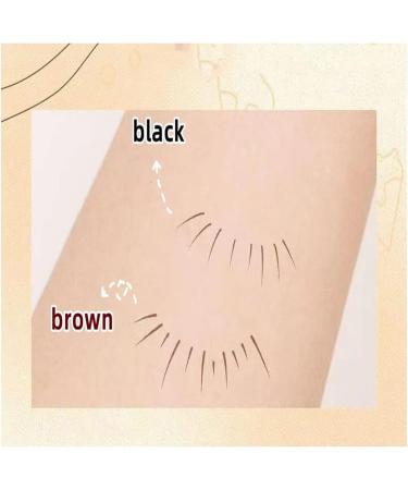 DENGWANG Double Tip Lower Eyelash Pencil Two Prong Eyeliner Lower Eyelash Pen Waterproof Liquid Eyeliner Pen Super Slim Eye Liner Waterproof Eyeliner Pencil Smudge Proof (2PCS Brown+2PCS Black) - Buy Online on GoSupps.com