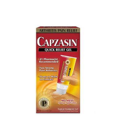 Capzasin Arthritis Pain Relief Quick Relief Gel 1.5 oz - Pack of 2 - Buy Online on GoSupps.com