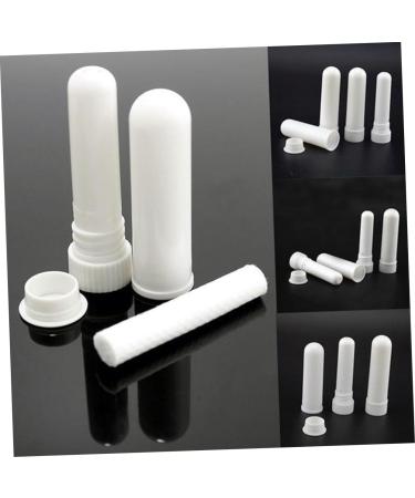Healeved Refillable Inhaler Tubes - 12 Sets for Essential Oils - Nasal Aspirator White Inhaler Stick - Filling Packaging Tube - Buy Online on GoSupps.com