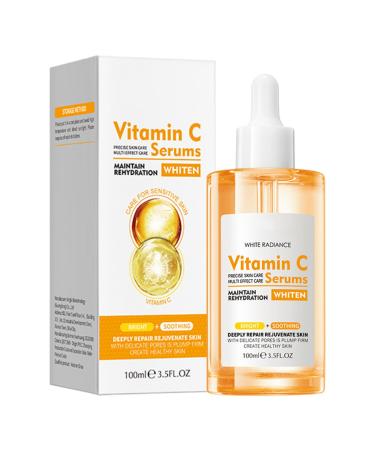 Nourishing Face Essence 100ML for Women and Girls Intensive Liquid Hydration to Revitalize Dry Skin for a Smooth and Supple Complexion Vitamin C Essence One Size One Size Vitamin C Essence