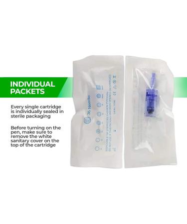 Dr. Pen Ultima A6 Replacement Cartridges - (20 PACK) - 36 Pins Bayonet Slot - Disposable Replacement Parts - Buy Online on GoSupps.com