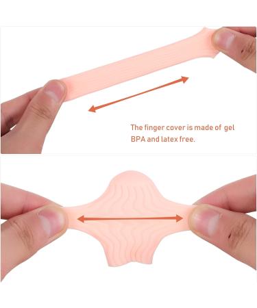 Healifty Gel Finger Cots 10 Pairs - Silicone Finger Sleeves for Cracking, Arthritis, Trigger, Eczema - Finger Protectors and Gloves Support - Buy Online on GoSupps.com