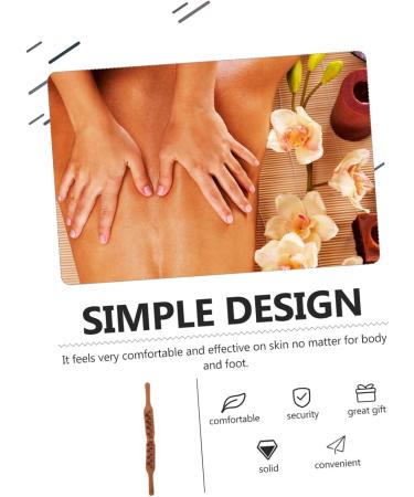 Goohochy Wooden Massage Bars - Three Rows Rollers for Body Relief | Perfect Gifts for Colleagues & Work Friends - Massage Tab Roller & Scratch Stick - Buy Online on GoSupps.com