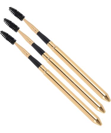 Set of 3 Eyelash Brushes with Spiral Rod Design for Curling and Cleaning Eyelashes and Eyebrows - Buy Online on GoSupps.com