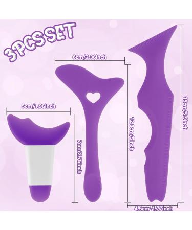 Jeffdad 4-Piece Reusable Silicone Eyeliner Template Set - Purple | Multifunctional Makeup Tool for Beginners and Professionals - Buy Online on GoSupps.com
