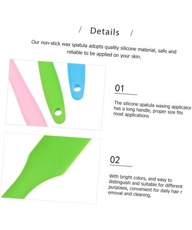 Beavorty 9 STK Silicone Hair Removal Pen & Wax Applicator - Mini Spatula for Smooth Skin - Buy Online on GoSupps.com