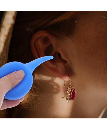 Healeved 75ml Blue Ear Bulb Syringe for Ear Cleaning - Squeeze Bulb Dust Suction & Blowing Ball - Buy Online on GoSupps.com