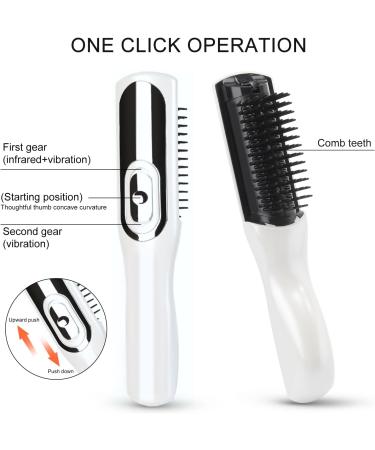 Buy 2-in-1 Electrical Head Massager Comb & Scalp Massage Brush - Anti-Hair Loss Vibration Hairbrush for Women & Men International Shipping Available - Buy Online on GoSupps.com