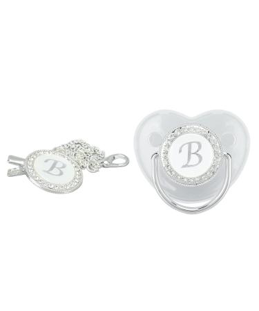 Silicone Baby Pacifier for Toddlers 6-18 Months | Letter B - Safe & Comfortable Soothing Solution - Buy Online on GoSupps.com