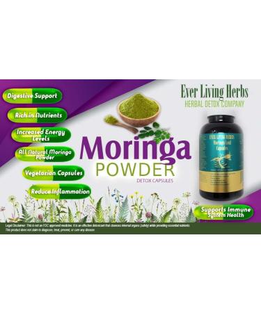 Premium Moringa Leaf Capsules - 300 Count | Boost Health & Vitality | International Shipping Available - Buy Online on GoSupps.com