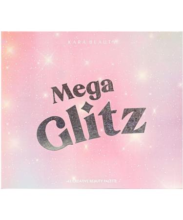 KARA BEAUTY MEGA Glitz Pressed Glitter Palette - 42 Shades for Colorful Eye and Face Makeup | Fine & Chunky Glitter, Pigmented & Vegan - Euphoria Makeup - Buy Online on GoSupps.com