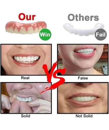 Clip-In Veneers Teeth | 2 Pairs Snap-On Prosthetic Solutions for Men & Women - Buy Online on GoSupps.com