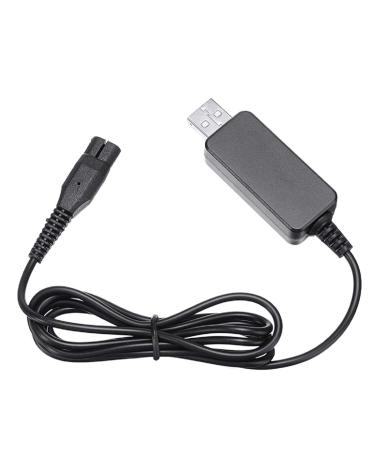 4.3V USB A00390 Charger Cable for Shaver Replacement Power Cord for Charger QG3340 A00390 RQ320 RQ328 RQ330 RQ331 RQ338 RQ350 QP2520/90/70/72