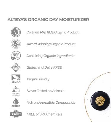 Alteya Organics Day Moisturizer | Certified Organic Face Cream with Bulgarian Rose Oil | 1.7 Fl Oz - Buy Online on GoSupps.com