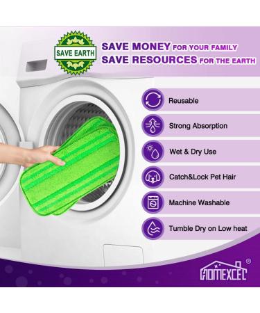 Microfiber Mop Pads for Swiffer Wet Jet - Reusable & Machine Washable - Pack of 4 - Buy Online on GoSupps.com