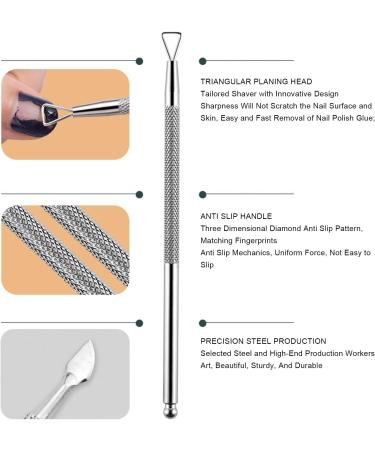 Cuticle Pusher Professional Cuticle Pusher Nail Pusher Kit Stainless Steel Cuticle Pusher Cuticle Pusher Set Stainless Steel Ingrown Toenails Set 2 Pieces - Buy Online on GoSupps.com