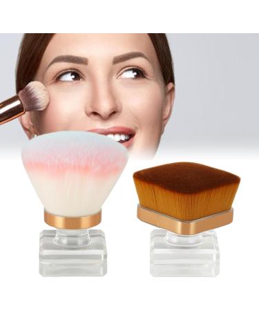 Flat Top Foundation Brush Blusher Brush for Loose Powder Synthetic Fiber Comfortable Handle with Makeup Base - Buy Online on GoSupps.com