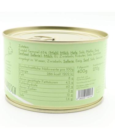 Authentic 2x Canned Bread Dumplings - Traditional Housewife Recipe - 270g - Long Shelf Life - Buy Online on GoSupps.com