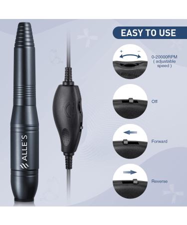 Buy Portable Nail Miller - 20 000 RPM Electric Nail Cutter Drill Kit for Gel Nails | Perfect Gift for Girls - Buy Online on GoSupps.com