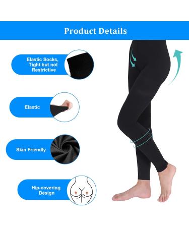 ACWOO 23-32 mmHg Medical Compression Stockings - Support Socks for Men & Women - Thrombosis Compression Socks - Black - Buy Online on GoSupps.com