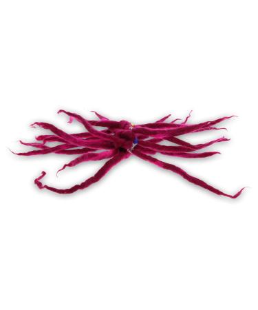 Artificial Felt Hair Tie Dreads Hair Accessories Rasta scrounchi XL Color: Pink