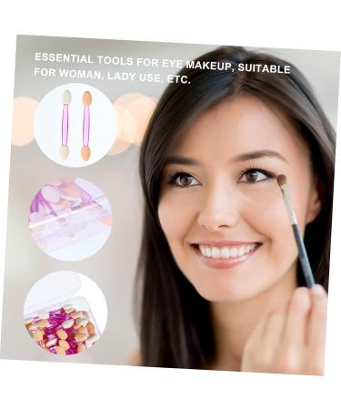 HAPINARY 100pcs Double Ended Eyeshadow Brush Makeup Sponge Makeup Eyeshadow Makeup Brush Plastic - Buy Online on GoSupps.com